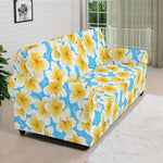 Frangipani On The Water Pattern Print Sofa Cover