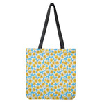 Frangipani On The Water Pattern Print Tote Bag