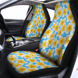 Frangipani On The Water Pattern Print Universal Fit Car Seat Covers