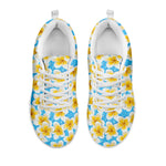 Frangipani On The Water Pattern Print White Sneakers