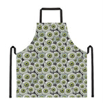 Frankenstein Eyeball Pattern Print Apron