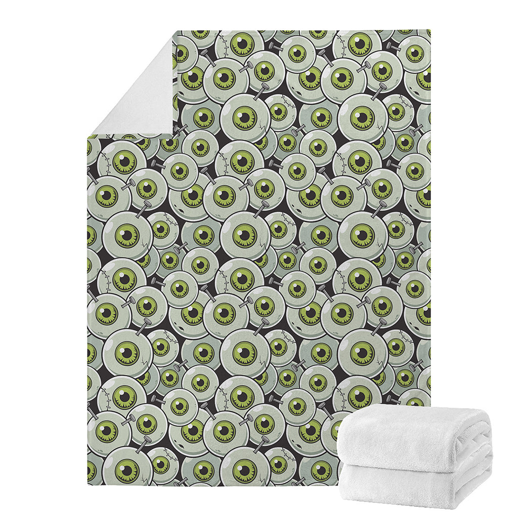 Frankenstein Eyeball Pattern Print Blanket