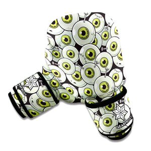 Frankenstein Eyeball Pattern Print Boxing Gloves