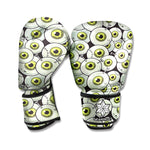 Frankenstein Eyeball Pattern Print Boxing Gloves