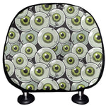 Frankenstein Eyeball Pattern Print Car Headrest Covers