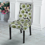 Frankenstein Eyeball Pattern Print Dining Chair Slipcover