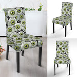 Frankenstein Eyeball Pattern Print Dining Chair Slipcover
