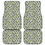 Frankenstein Eyeball Pattern Print Front and Back Car Floor Mats