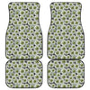 Frankenstein Eyeball Pattern Print Front and Back Car Floor Mats