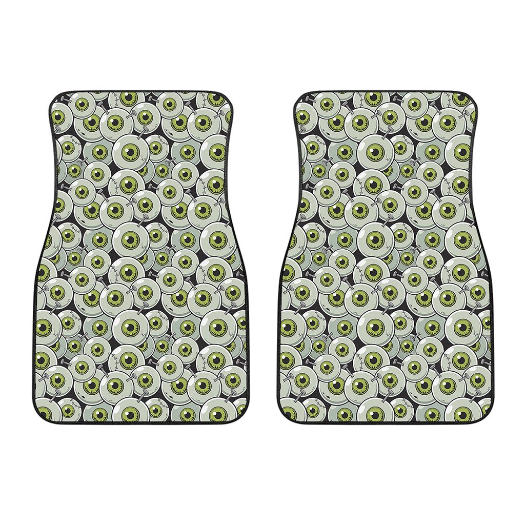 Frankenstein Eyeball Pattern Print Front Car Floor Mats