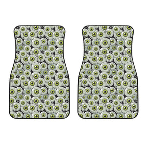 Frankenstein Eyeball Pattern Print Front Car Floor Mats