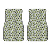 Frankenstein Eyeball Pattern Print Front Car Floor Mats