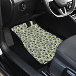 Frankenstein Eyeball Pattern Print Front Car Floor Mats