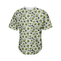 Frankenstein Eyeball Pattern Print Men's Baseball Jersey