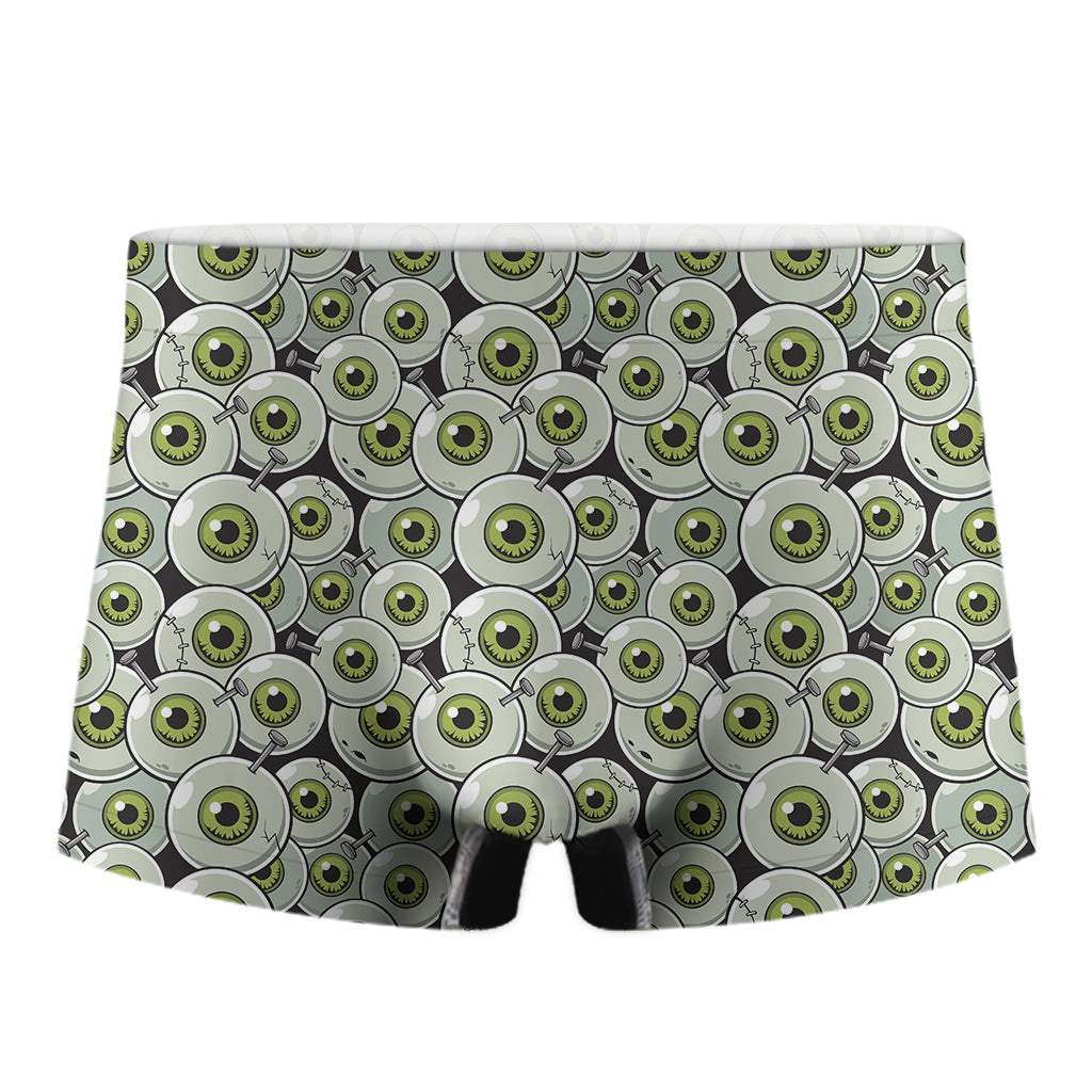 Frankenstein Eyeball Pattern Print Men's Boxer Briefs