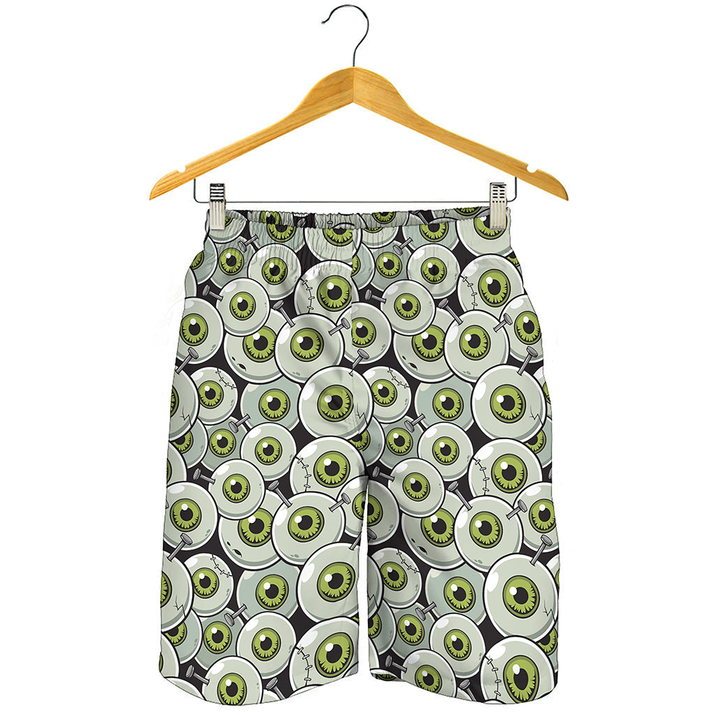 Frankenstein Eyeball Pattern Print Men's Shorts