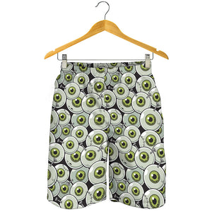 Frankenstein Eyeball Pattern Print Men's Shorts