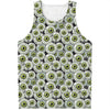 Frankenstein Eyeball Pattern Print Men's Tank Top