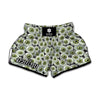 Frankenstein Eyeball Pattern Print Muay Thai Boxing Shorts