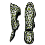 Frankenstein Eyeball Pattern Print Muay Thai Shin Guard