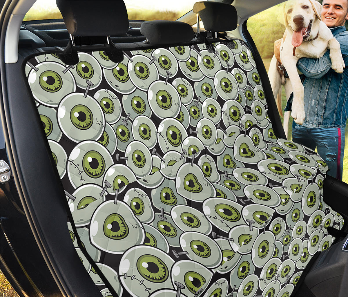 Frankenstein Eyeball Pattern Print Pet Car Back Seat Cover