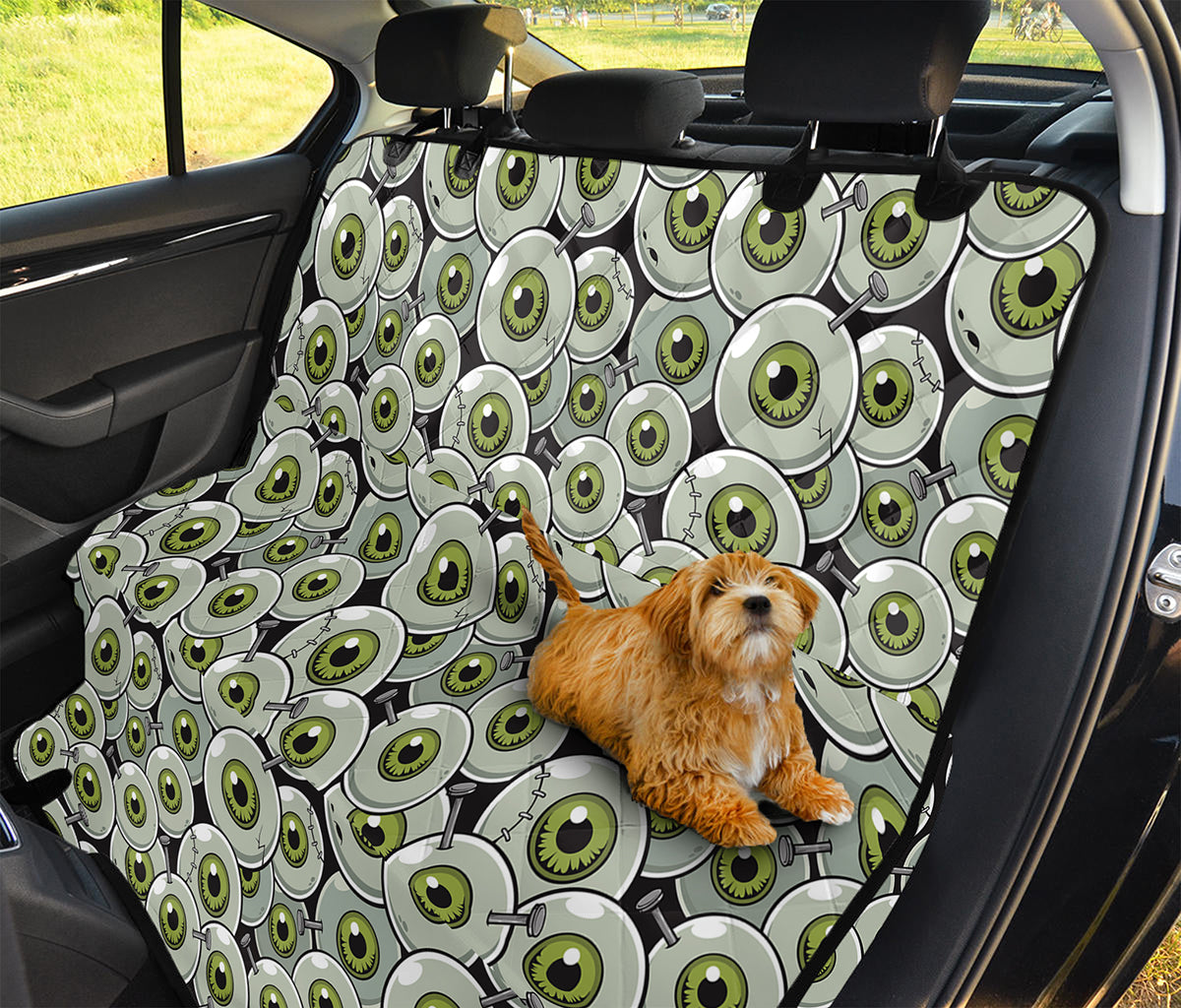 Frankenstein Eyeball Pattern Print Pet Car Back Seat Cover