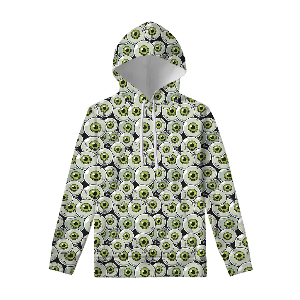 Frankenstein Eyeball Pattern Print Pullover Hoodie