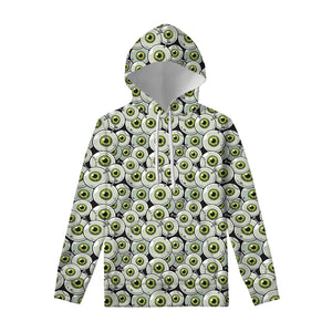 Frankenstein Eyeball Pattern Print Pullover Hoodie