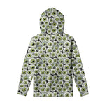 Frankenstein Eyeball Pattern Print Pullover Hoodie