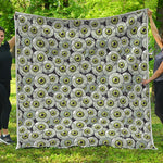 Frankenstein Eyeball Pattern Print Quilt
