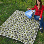 Frankenstein Eyeball Pattern Print Quilt