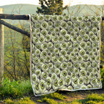 Frankenstein Eyeball Pattern Print Quilt