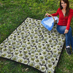 Frankenstein Eyeball Pattern Print Quilt