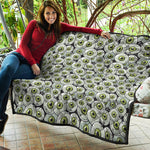 Frankenstein Eyeball Pattern Print Quilt