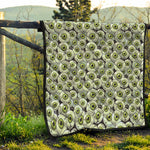 Frankenstein Eyeball Pattern Print Quilt
