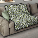 Frankenstein Eyeball Pattern Print Quilt