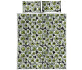 Frankenstein Eyeball Pattern Print Quilt Bed Set