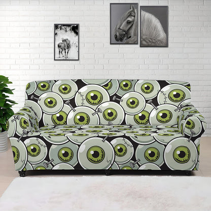 Frankenstein Eyeball Pattern Print Sofa Cover