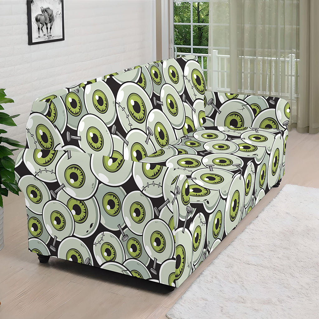 Frankenstein Eyeball Pattern Print Sofa Cover