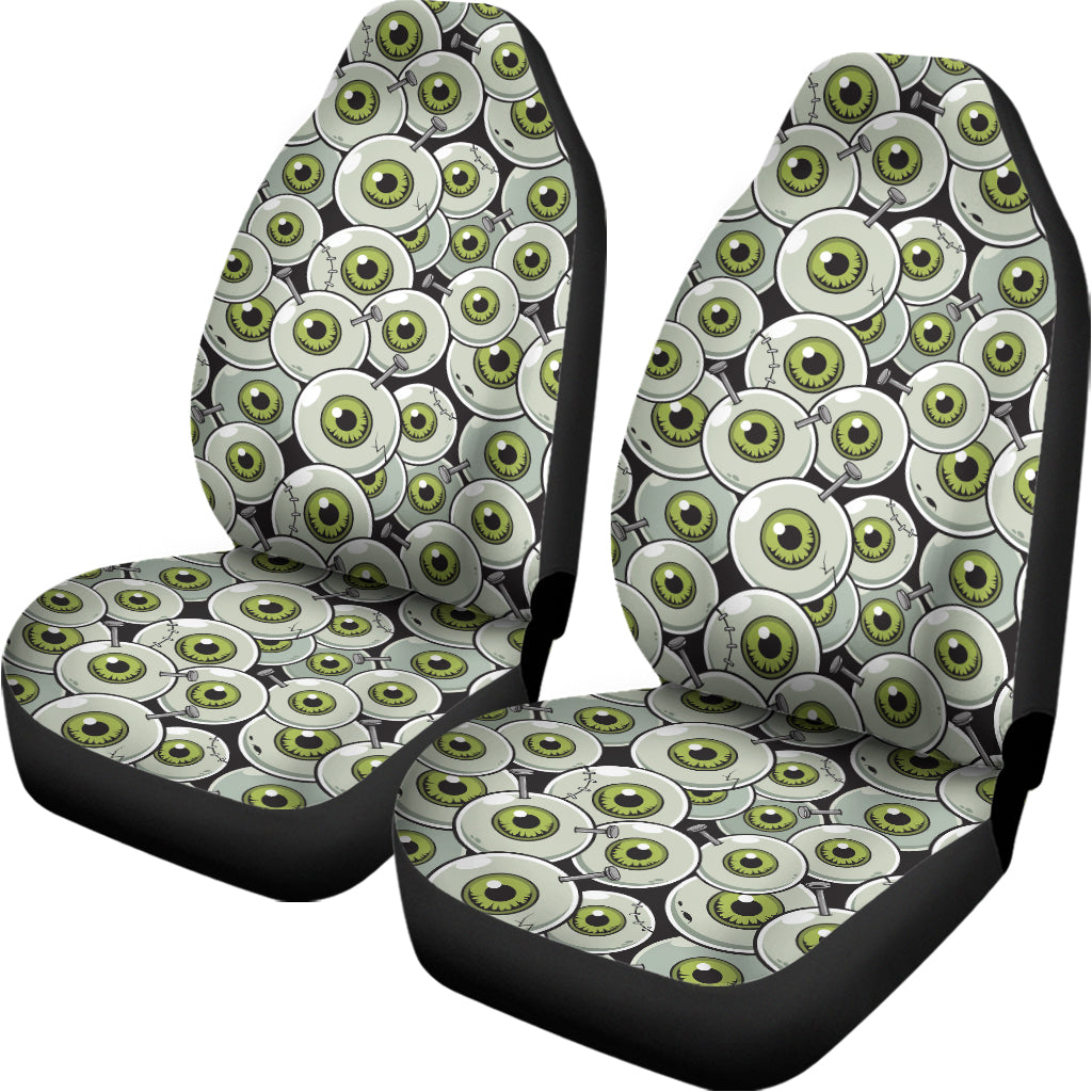 Frankenstein Eyeball Pattern Print Universal Fit Car Seat Covers