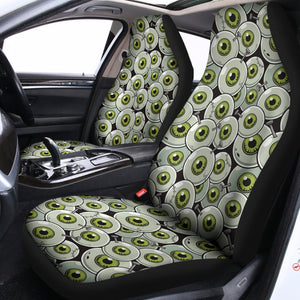 Frankenstein Eyeball Pattern Print Universal Fit Car Seat Covers