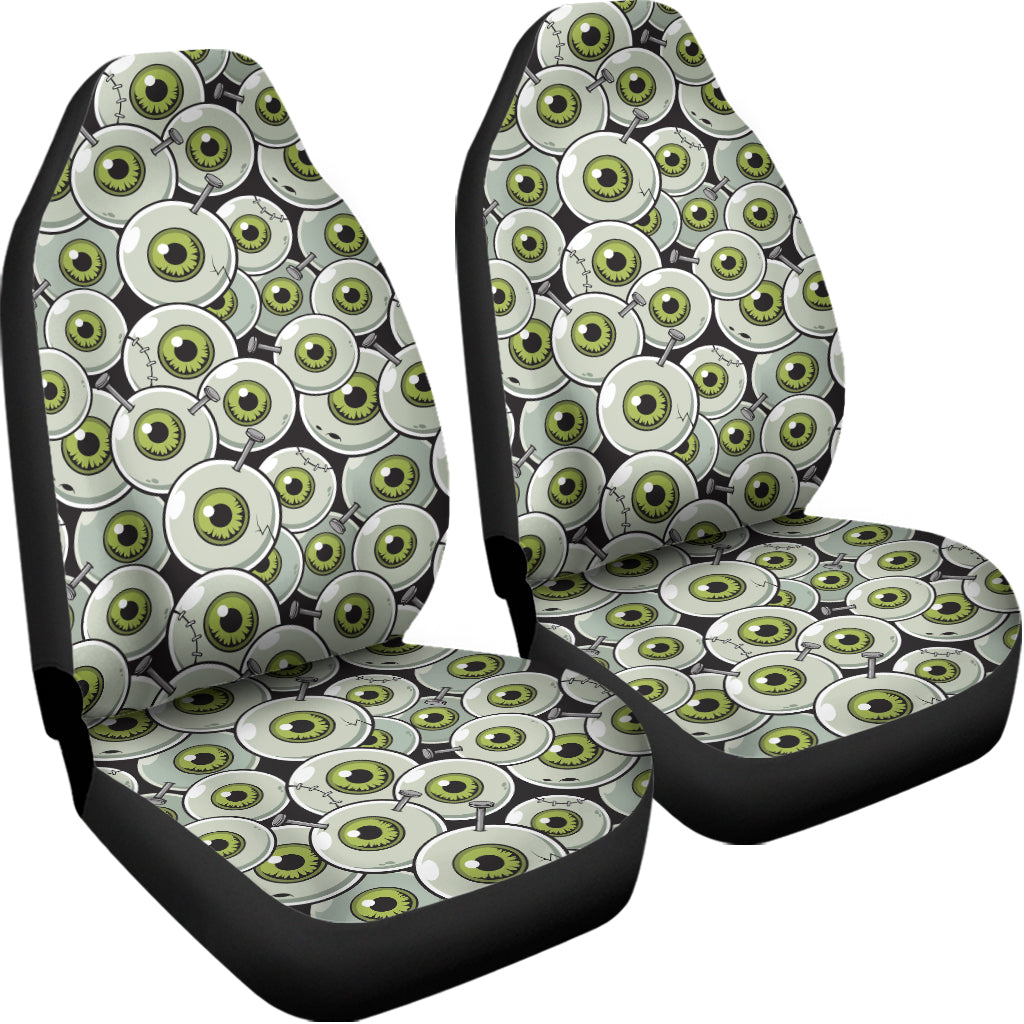 Frankenstein Eyeball Pattern Print Universal Fit Car Seat Covers