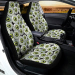 Frankenstein Eyeball Pattern Print Universal Fit Car Seat Covers