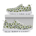 Frankenstein Eyeball Pattern Print White Running Shoes