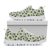 Frankenstein Eyeball Pattern Print White Sneakers