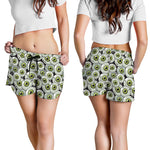 Frankenstein Eyeball Pattern Print Women's Shorts