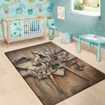 Freemasonry Emblem Print Area Rug