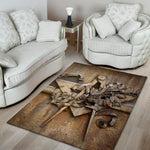 Freemasonry Emblem Print Area Rug