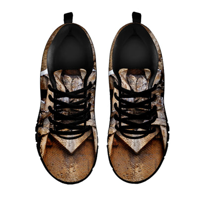 Freemasonry Emblem Print Black Sneakers