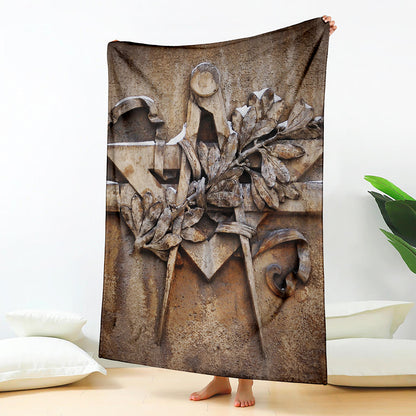 Freemasonry Emblem Print Blanket